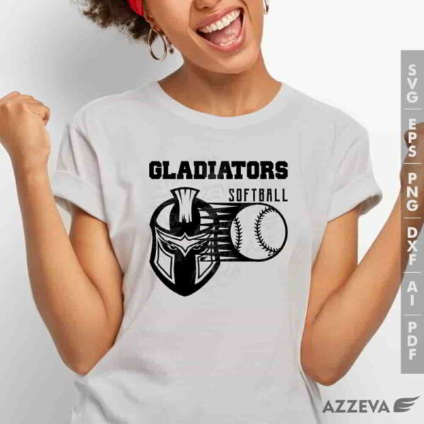 gladiator softball svg tshirt design azzeva.com 23100603