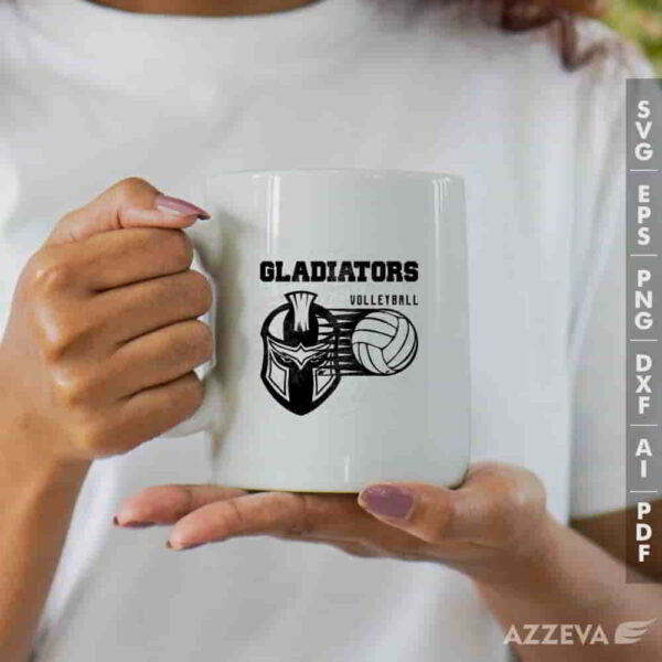 gladiator volleyball svg mug design azzeva.com 23100443