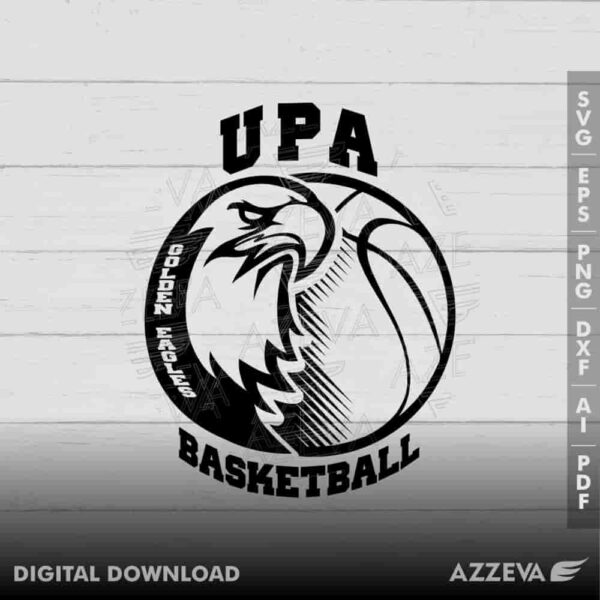 golden eagle basketball svg design azzeva.com 23100729