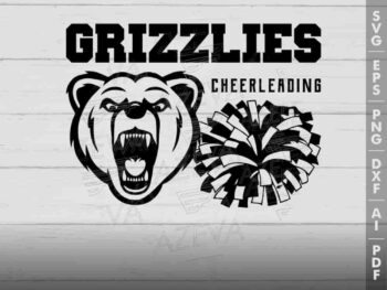 grizz cheerleading svg design azzeva.com 23100693