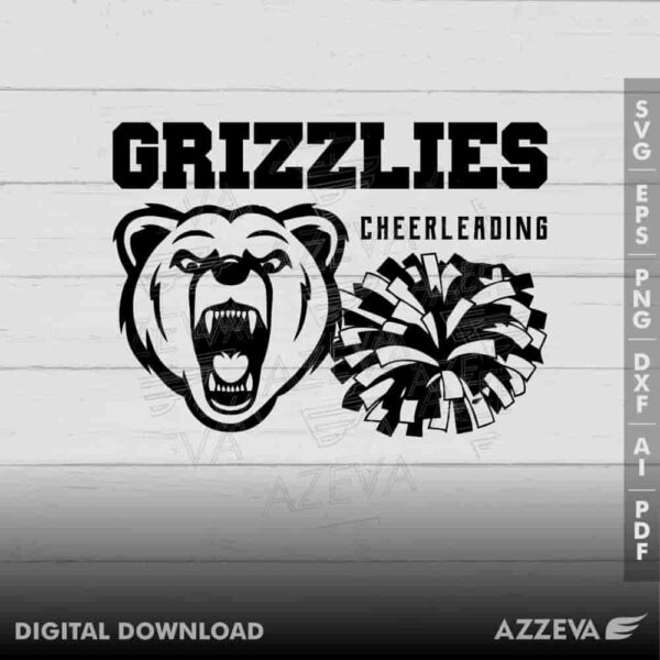 grizz cheerleading svg design azzeva.com 23100693