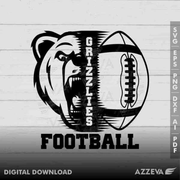 grizz football svg design azzeva.com 23100017