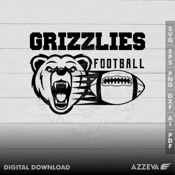 grizz football svg design azzeva.com 23100453