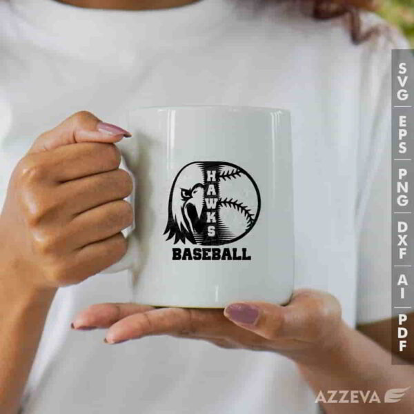 hawk baseball svg mug design azzeva.com 23100166