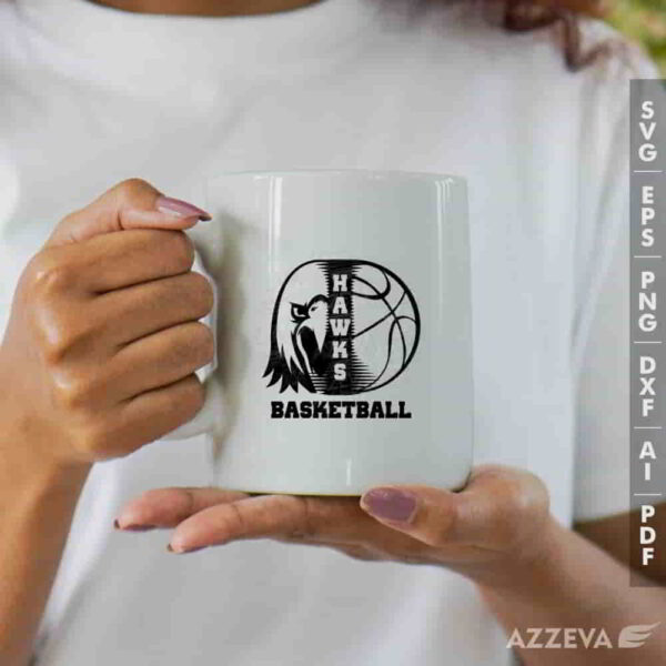 hawk basketball svg mug design azzeva.com 23100066
