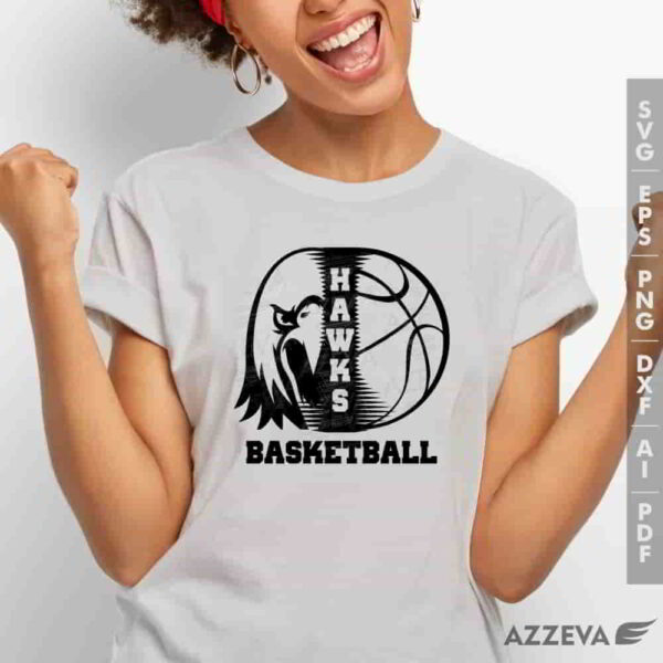 hawk basketball svg tshirt design azzeva.com 23100066