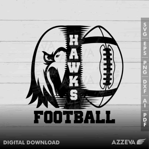hawk football svg design azzeva.com 23100016