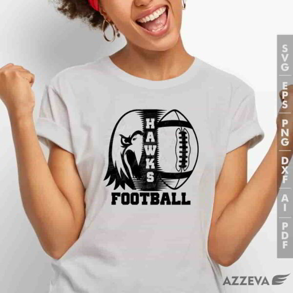 hawk football svg tshirt design azzeva.com 23100016