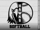 hawk softball svg design azzeva.com 23100216