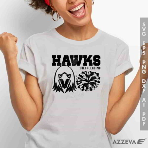 hawks cheerleading svg tshirt design azzeva.com 23100688