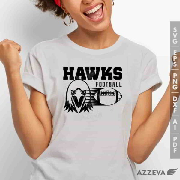 hawks football svg tshirt design azzeva.com 23100448
