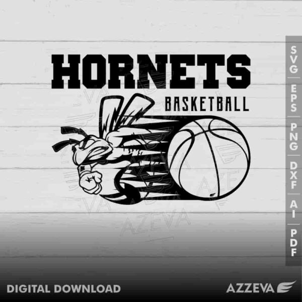 hornet basketball svg design azzeva.com 23100511