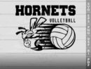 hornet volleyball svg design azzeva.com 23100431