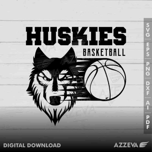 husky basketball svg design azzeva.com 23100500