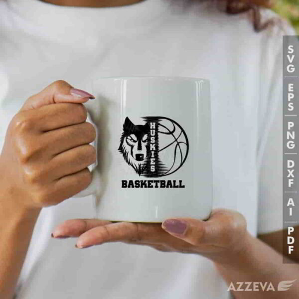 husky basketball svg mug design azzeva.com 23100077