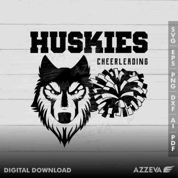 husky cheerleading svg design azzeva.com 23100700
