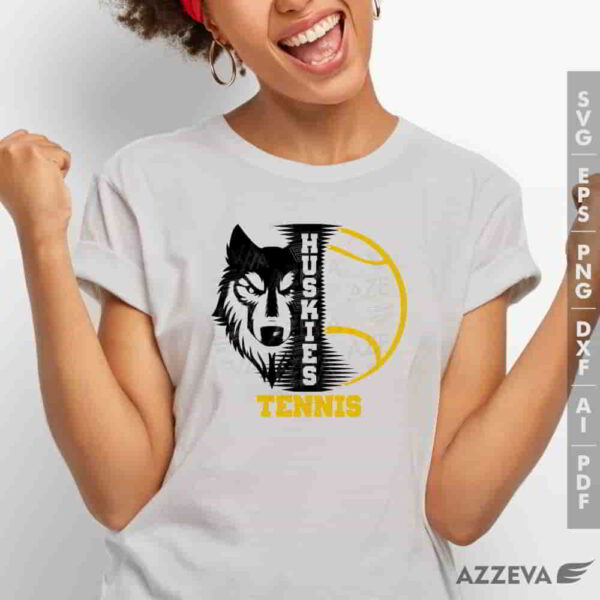 husky tennis svg tshirt design azzeva.com 23100792