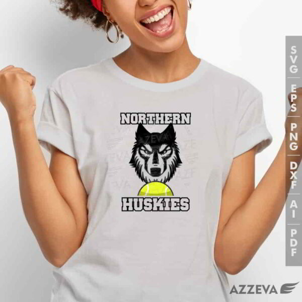 husky tennis svg tshirt design azzeva.com 23100814