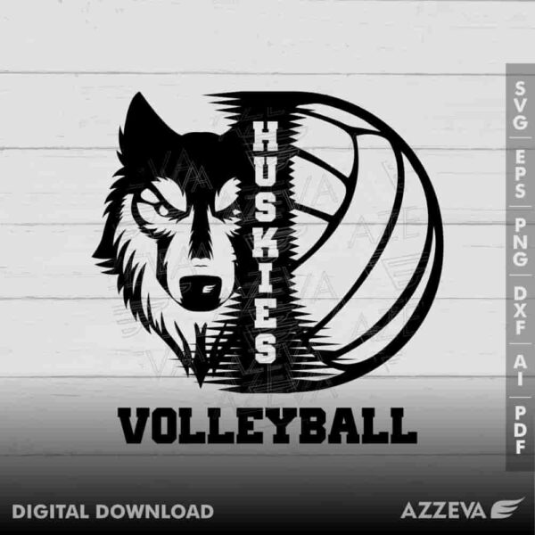 husky volleyball svg design azzeva.com 23100127