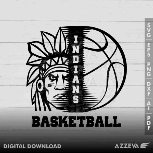 indian basketball svg design azzeva.com 23100080