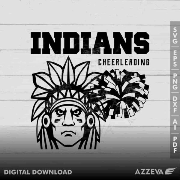 indian cheerleading svg design azzeva.com 23100712