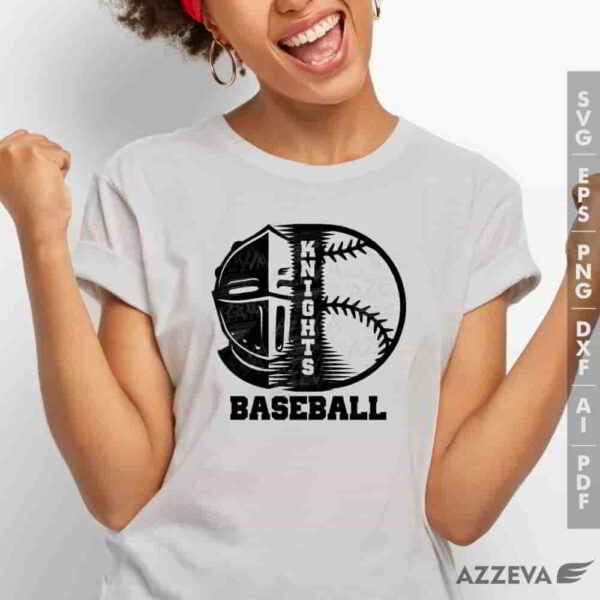 knight baseball svg tshirt design azzeva.com 23100194