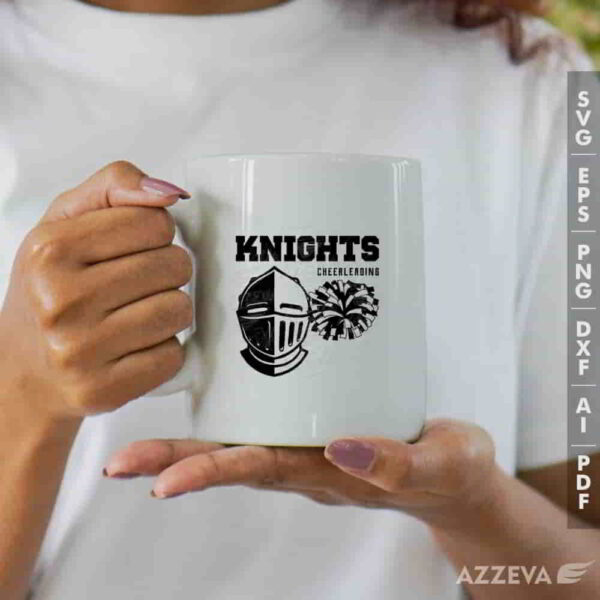 knight cheerleading svg mug design azzeva.com 23100720