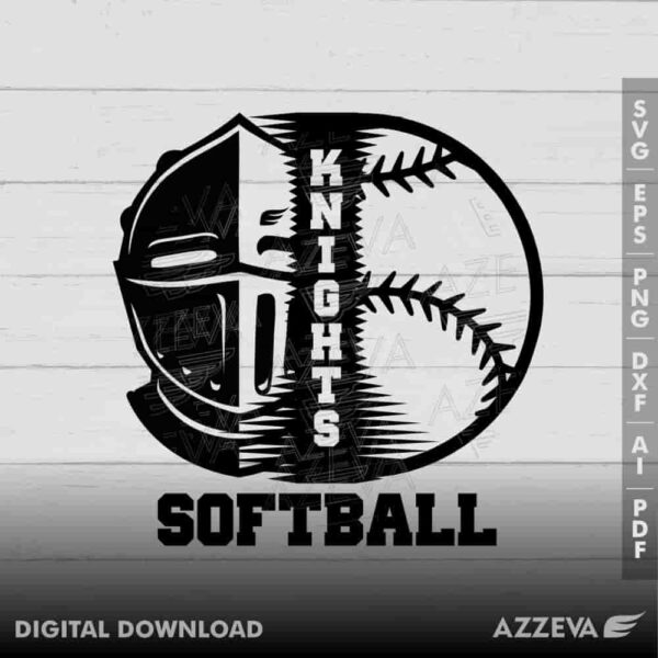 knight softball svg design azzeva.com 23100244