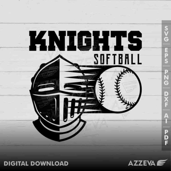 knight softball svg design azzeva.com 23100600