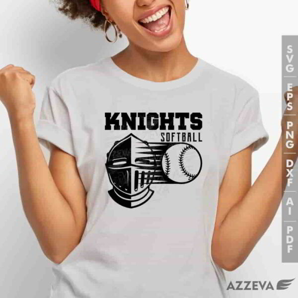 knight softball svg tshirt design azzeva.com 23100600