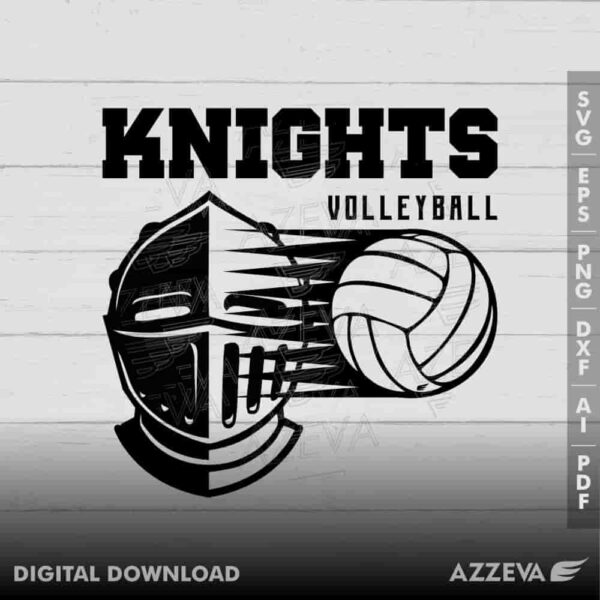 knight volleyball svg design azzeva.com 23100440