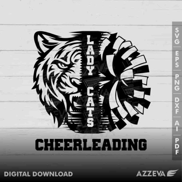 lady cat cheerleadigng svg design azzeva.com 23100376