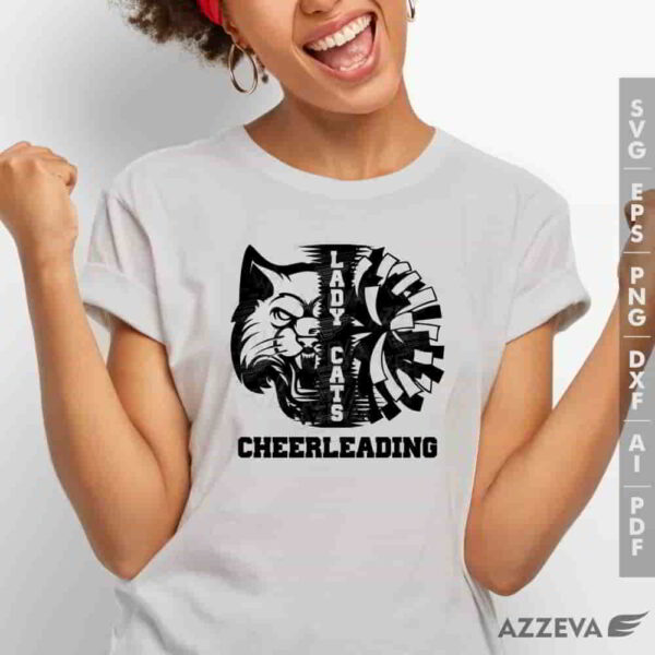 lady cat cheerleadigng svg tshirt design azzeva.com 23100385