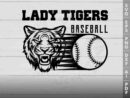 lady tiger baseball svg design azzeva.com 23100531