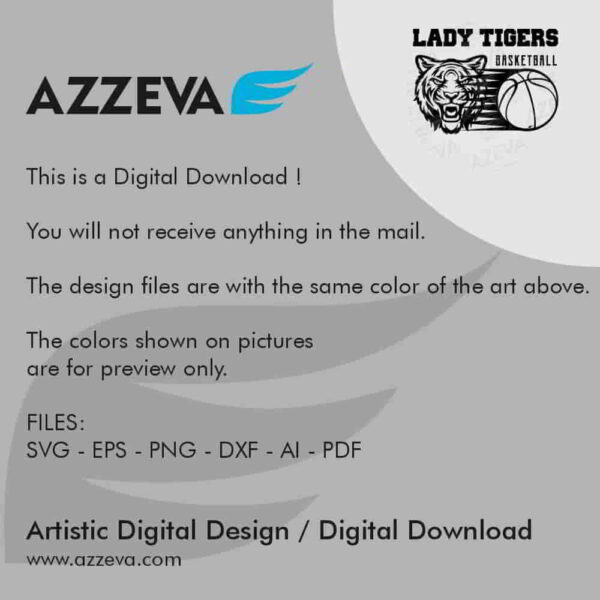 lady tiger basketball svg design readme azzeva.com 23100491