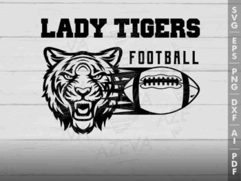 lady tiger football svg design azzeva.com 23100451