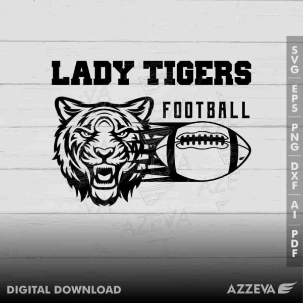 lady tiger football svg design azzeva.com 23100451