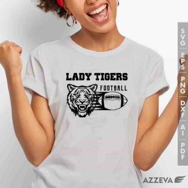 lady tiger football svg tshirt design azzeva.com 23100451