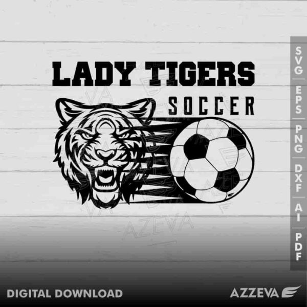 lady tiger soccer svg design azzeva.com 23100611