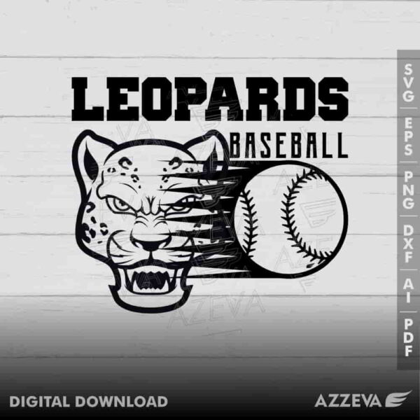 leopard baseball svg design azzeva.com 23100555