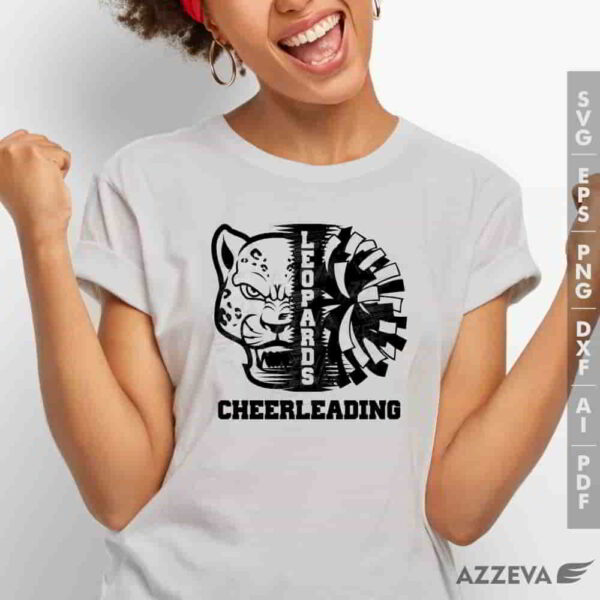leopard cheerleadigng svg tshirt design azzeva.com 23100383