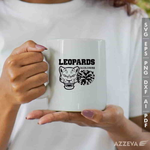 leopard cheerleading svg mug design azzeva.com 23100715