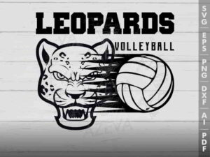 leopard volleyball svg design azzeva.com 23100435