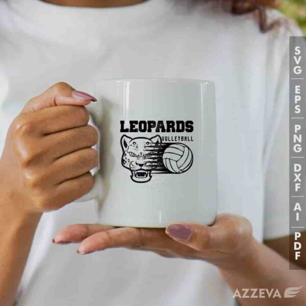 leopard volleyball svg mug design azzeva.com 23100435