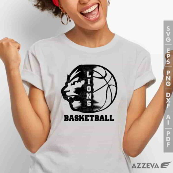 lion basketball svg tshirt design azzeva.com 23100104