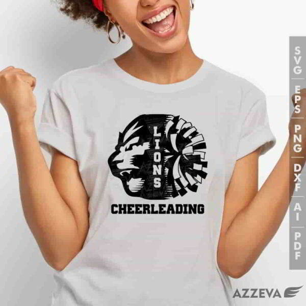 lion cheerleadigng svg tshirt design azzeva.com 23100404
