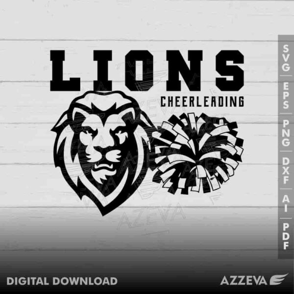 lion cheerleading svg design azzeva.com 23100718