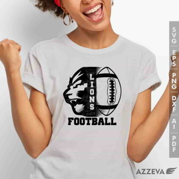 lion football svg tshirt design azzeva.com 23100054