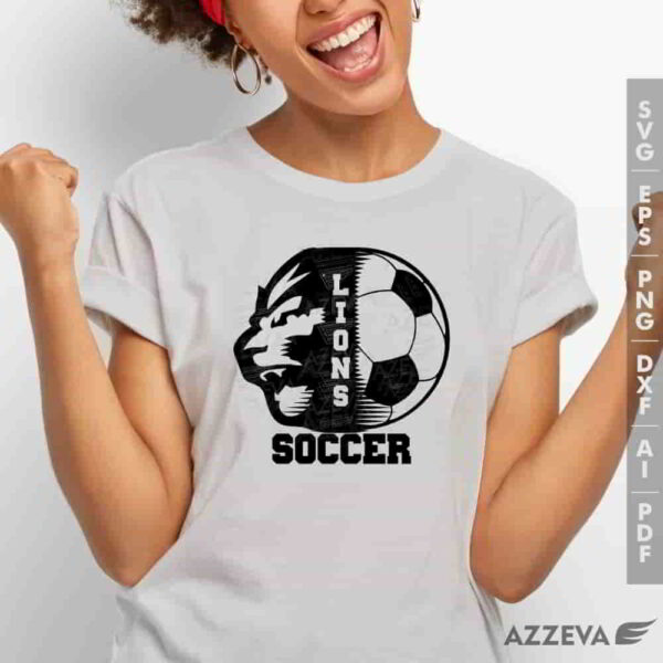 lion soccer svg tshirt design azzeva.com 23100304