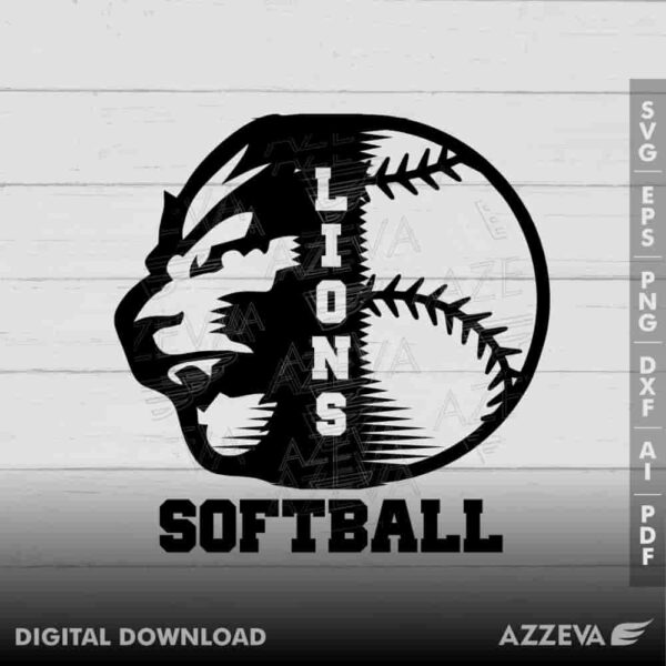 lion softball svg design azzeva.com 23100254